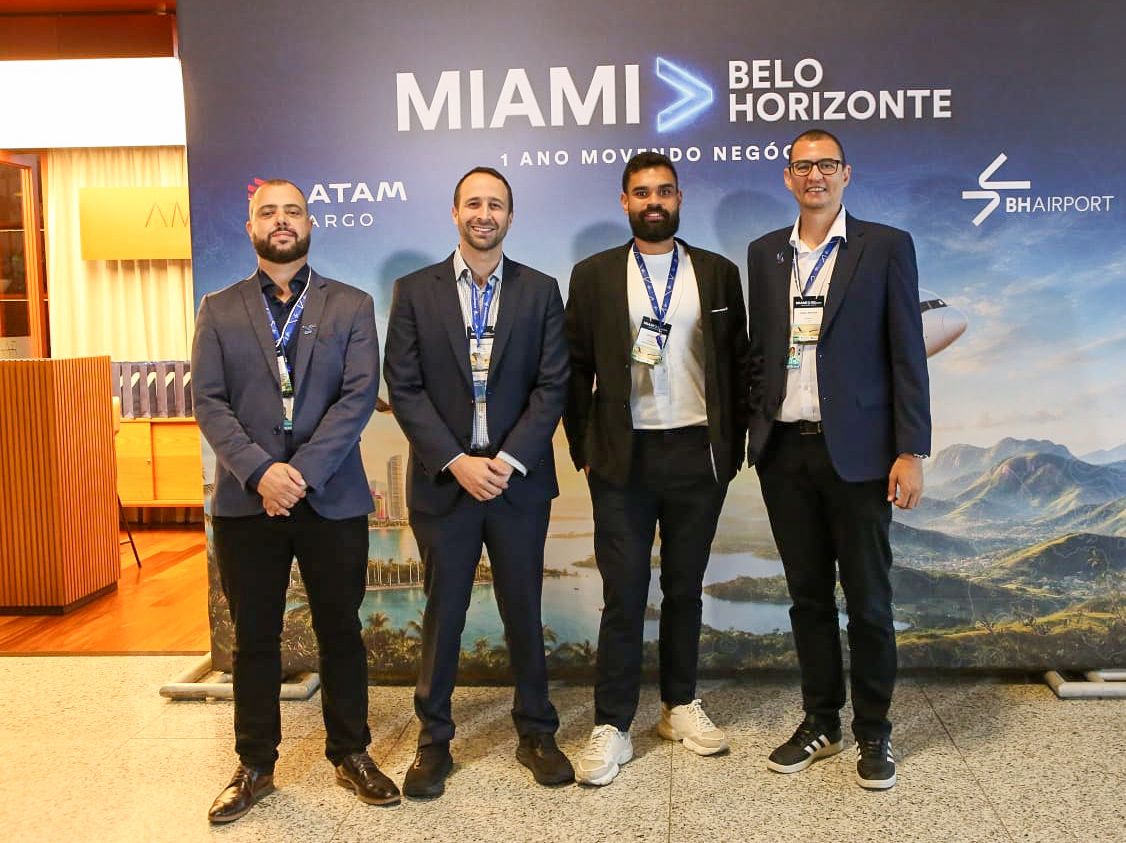 Imagem para link de Mais de 800 toneladas de carga marcam um ano da rota Miami-BH Airport