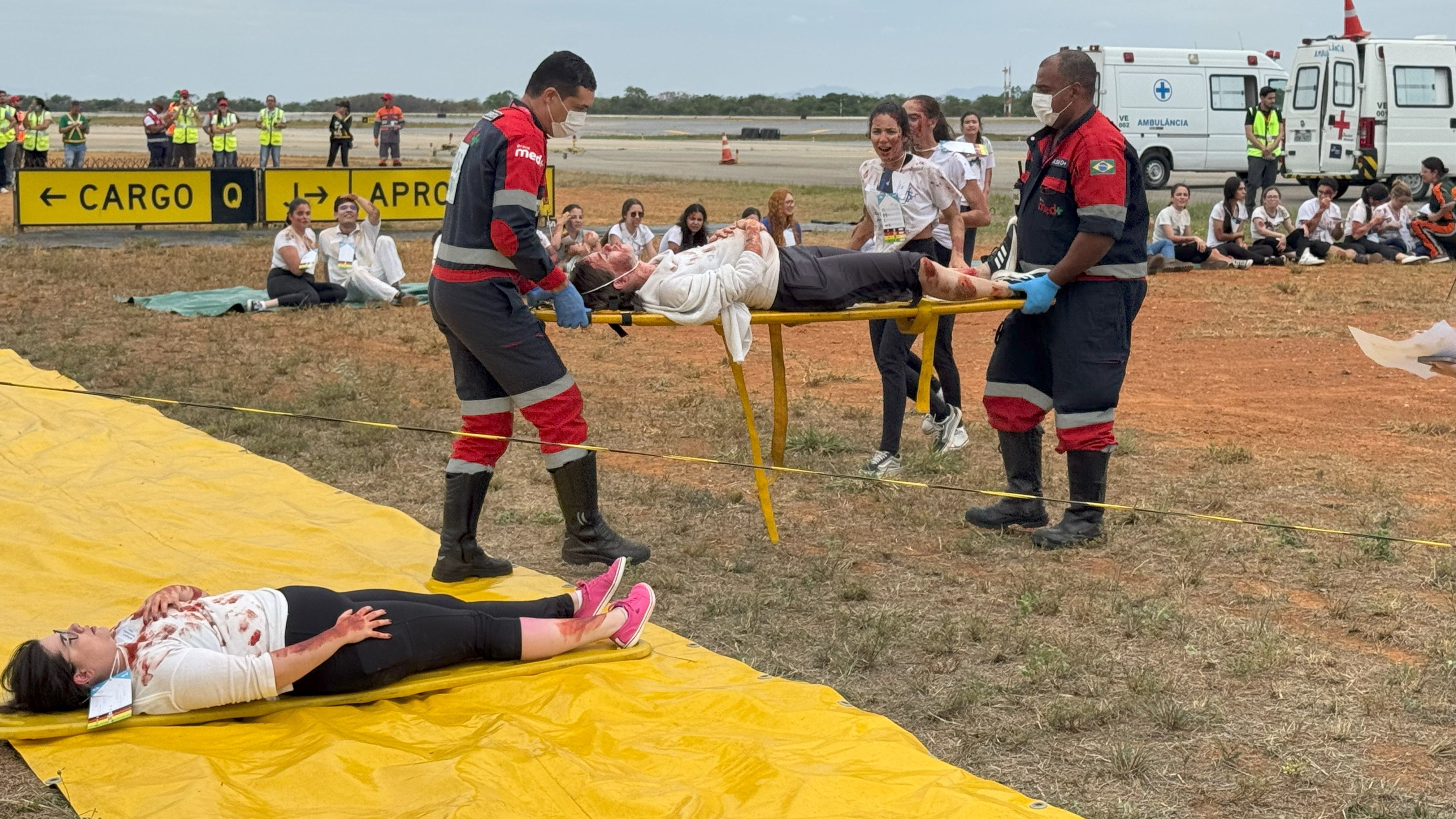 BH Airport simula pouso de emergência com cerca de 140 passageiros a bordo de um Airbus A32